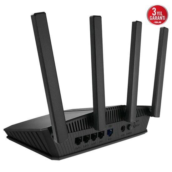 ASUS RT-BE55 WiFi 7 3600 Mbps AiMesh Router - BE3600, Çift Bant, 4 Anten, 2.5G WAN, VPN, Güvenlik ve Ebeveyn Kontrolü