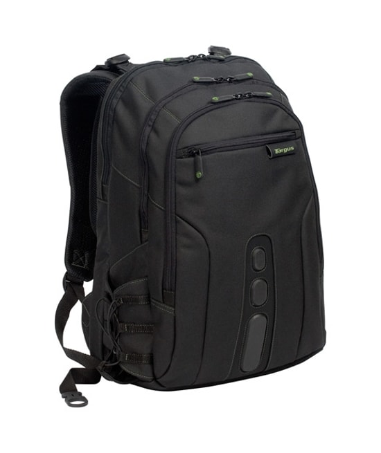 Targus EcoSpruce 15.6" Siyah Sırt Çantası (TBB013EU) - Geri Dönüştürülmüş Kumaş, Su Geçirmez Taban, Hızlı Erişim Cepli
