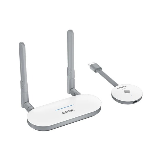 Unitek V1183A01 Kablosuz HDMI Verici ve Alıcı Kiti - Full HD Görüntü Aktarımı, Dual Anten, 60 Ay Garanti Desteği