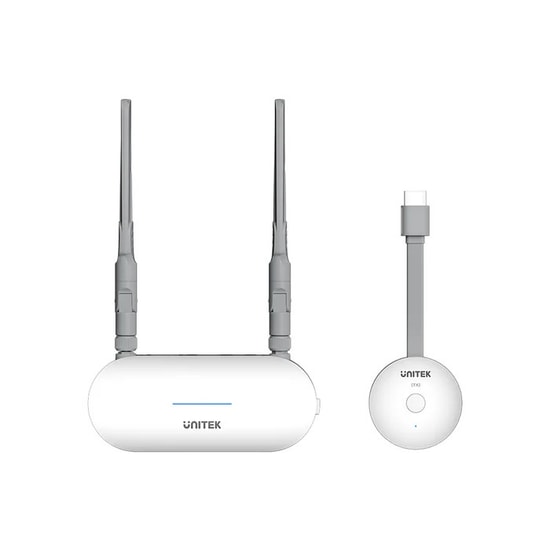Unitek V1183A01 Kablosuz HDMI Verici ve Alıcı Kiti - Full HD Görüntü Aktarımı, Dual Anten, 60 Ay Garanti Desteği