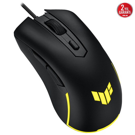 ASUS TUF Gaming M3 Gen II Kablolu Oyuncu Mouse - 8000 DPI Optik Sensör, 59g Hafif Tasarım, 60M Tıklama, Aura Sync RGB