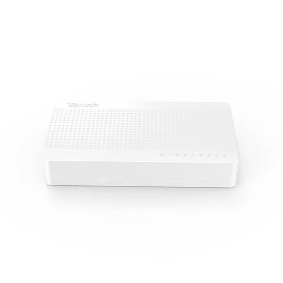 Tenda S108-V3 8 Port 10/100 Yönetilemez Switch - Plastik Kasa, Masaüstü, Tak ve Çalıştır, Fast Ethernet Switch
