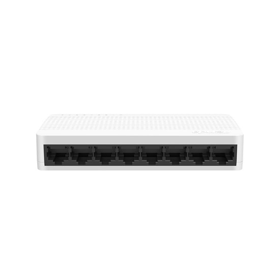 Tenda S108-V3 8 Port 10/100 Yönetilemez Switch - Plastik Kasa, Masaüstü, Tak ve Çalıştır, Fast Ethernet Switch