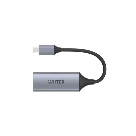 Unitek U1312A USB Type-C to Gigabit Ethernet Ağ Adaptörü Dönüştürücü - 1 Gbps Veri Hızı, 10/100/1000 Mbps, Beyaz Kablo