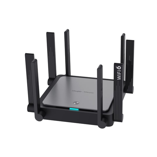 Ruijie Reyee RG-EW3200GX-PRO AX3200 WiFi 6 Mesh Router - 3200Mbps, Dual Band, 5 Port Gigabit, 8x Harici Anten