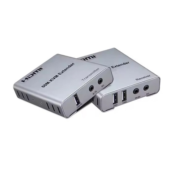 Ezcool EZ-2010EX HDMI USB KVM Extender 1080P - 60 Metre Mesafe, Cat5e/Cat6 Üzerinden Görüntü ve USB Uzatma Seti