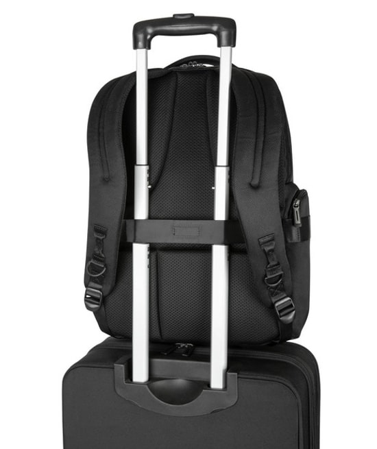 Targus Mobile Elite TBB618GL 15.6" Siyah Laptop Sırt Çantası - İnce Tasarım, Konforlu Panel, Çoklu Bölmeli Yapı