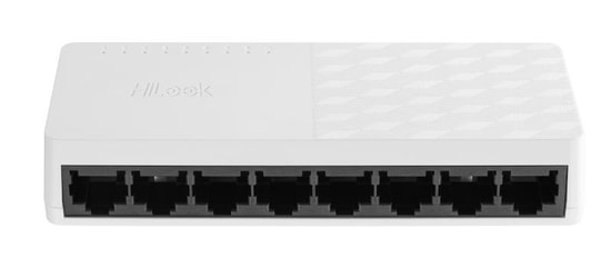 HiLook NS-0108D(O-STD) 8 Port Yönetilemez Switch - 10/100 Mbps, Fast Ethernet, Masaüstü, Plastik Kasa, CE Sertifikalı