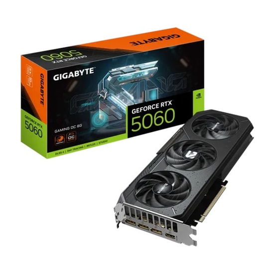 Gigabyte GeForce RTX 5060 Gaming OC 8GB GDDR7 Ekran Kartı (GV-N5060GAMING OC-8GD) - 128 Bit, DLSS 4, Ray Tracing