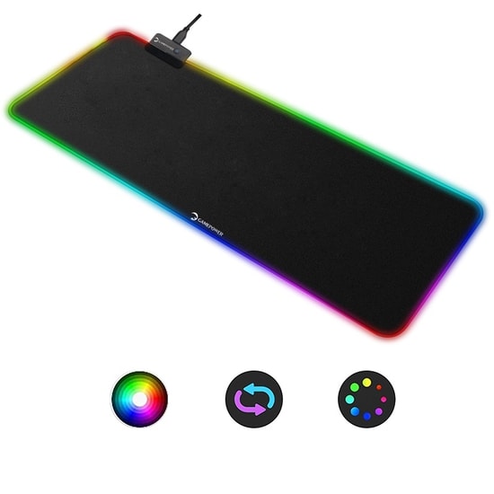 Gamepower GPR700 RGB Gaming Kumaş Mouse Pad (GP700RGB) - 700x300x4mm, Su Geçirmez, RGB Aydınlatma, Kauçuk Kaymaz Taban