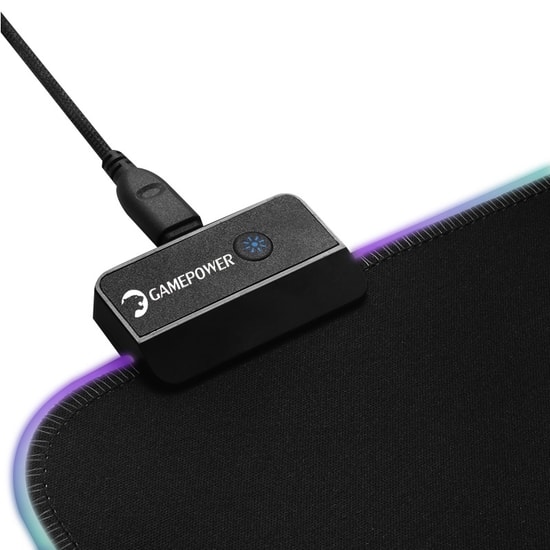 Gamepower GPR700 RGB Gaming Kumaş Mouse Pad (GP700RGB) - 700x300x4mm, Su Geçirmez, RGB Aydınlatma, Kauçuk Kaymaz Taban