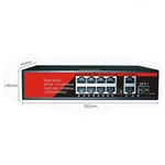 Ezcool EZ-08PSF-SFP 8 Port Gigabit PoE Switch - 8x10/100/1000 Mbps, 2xGE Uplink, 1xSFP, 120W, Yönetilemez Switch