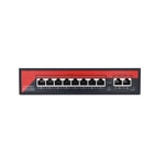 Ezcool EZ-08PSF-FG-120W 8 Port Gigabit PoE Switch - 8xGE PoE, 2xGE Uplink, 120W, Metal Kasa, Yönetilemez Switch