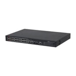 Dahua PFS4226-24ET-240 Yönetilebilir PoE Switch - 24 Port 100Mbps PoE (240W), 2 Gigabit Uplink, 2 SFP, Katman 2