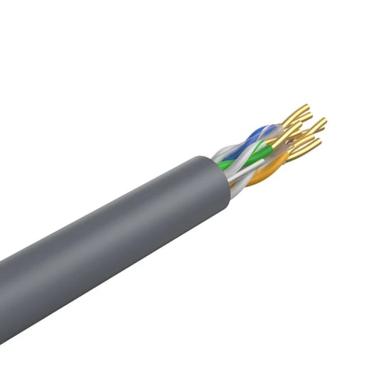 Unitek Y-C876AGY CAT6 UTP 305M Gri Bakır Network Kablosu - 23AWG Saf Bakır, 250MHz Gigabit Hız, Fluke Sertifikalı