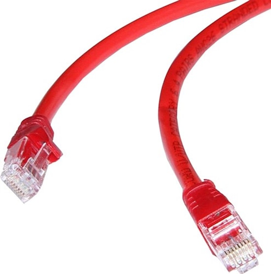 FLAXES FNK-6003K 30cm CAT6 Patch Kablo Kırmızı - 1000Mbps, 250MHz, 24AWG Yüksek Performanslı Network Kablosu
