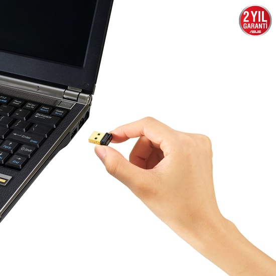 Asus USB-BT500 Bluetooth 5.0 USB Adaptör - Nano Tasarım, 2 Kat Daha Hızlı, 4 Kat Geniş Menzil, BLE, USB 2.0