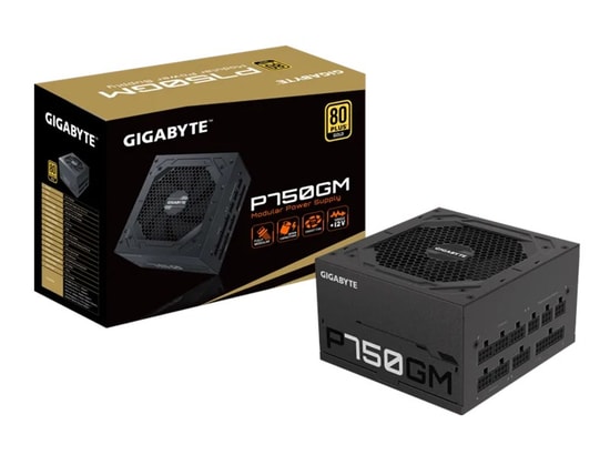 Gigabyte GP-P750GM 750W 80+ Gold Güç Kaynağı - Tam Modüler, 120mm Fan, Aktif PFC, %90 Verimlilik, Siyah PSU