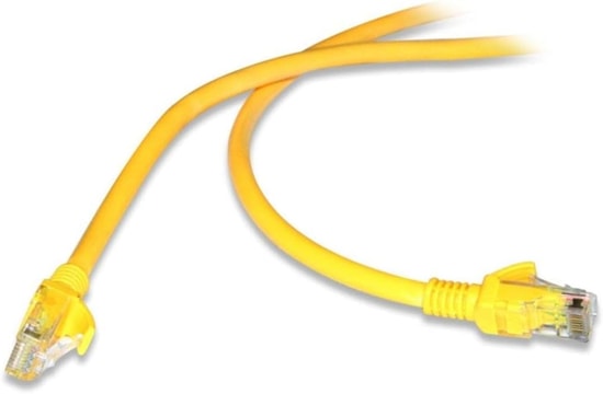 FLAXES FNK-601S 1 Metre Sarı CAT6 Patch Kablo - 1000 GBT, 250MHz, 24AWG Yüksek Performanslı Network Ethernet Kablosu