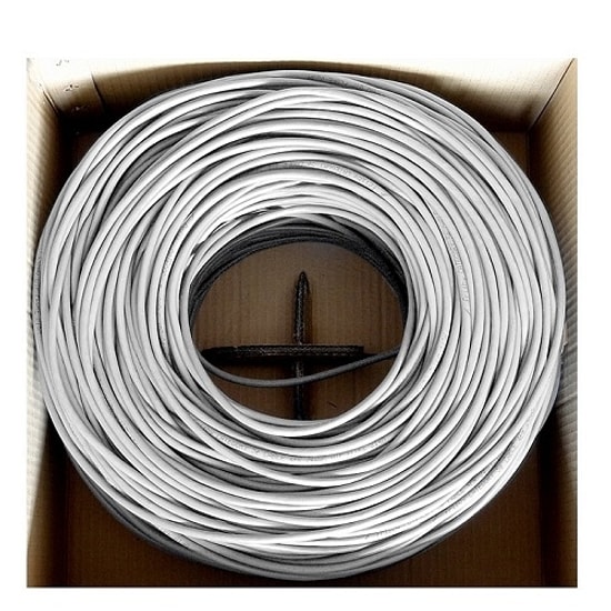 Frisby FR-CAT5E09 Beyaz CAT5e UTP Network Kablosu - 305 Metre, 24AWG, Yüksek Hızlı Ethernet Data Aktarım Kablosu