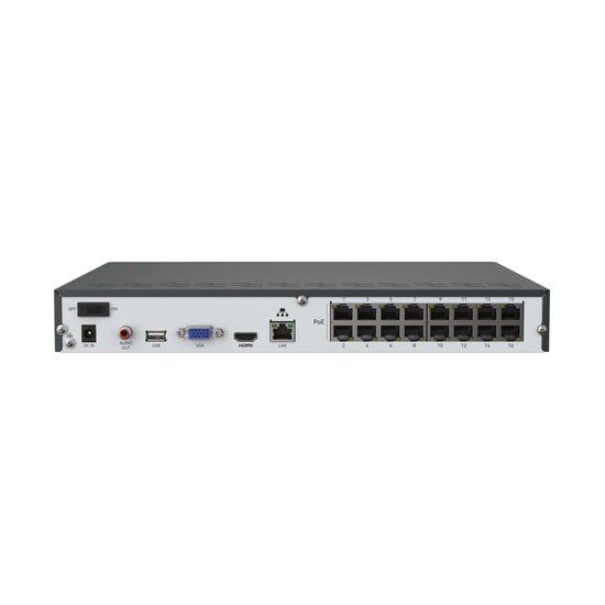 Reolink NVS16-16TB 16 Kanal NVR Kayıt Cihazı - 16MP Çözünürlük, 1x16TB HDD Desteği, PoE, 4K Akıllı IP Kayıt Sistemi