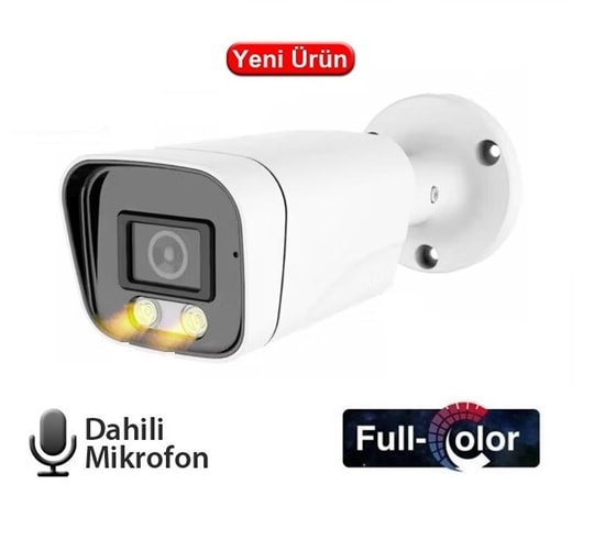 Ezcool EZ-2315IPS 5MP 3.6mm Full-Color IP Bullet Kamera - Sesli, Metal Kasa, PoE Destekli, 50 Metre IR Gece Görüşlü