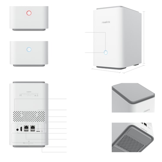 Reolink Home Hub Pro 24 Kanal 16MP Wi-Fi NVR Kayıt Cihazı (HOME-HUB-PRO) - Wi-Fi 6, 2TB HDD, 16TB Destekli, HHP01
