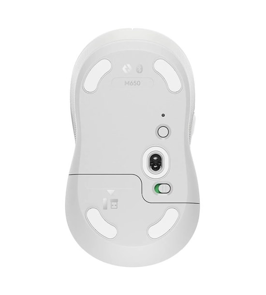Logitech Signature M650 Beyaz Kablosuz Mouse (910-006255) - Küçük/Orta Boy, Sağ El İçin, Sessiz Tıklama, SmartWheel