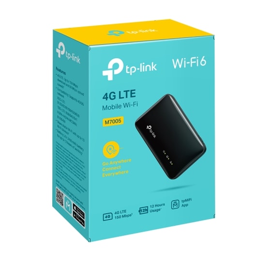 TP-Link M7005 4G LTE Mobil Kablosuz Modem Router - 150 Mbps, Wi-Fi 6, SIM Kart Desteği, 2000mAh Batarya, 10 Cihaz Bağı