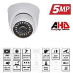 Ezcool EZ-5025HD 5 MP AHD Dome Güvenlik Kamerası - 3.6mm Sabit Lens, 30m Gece Görüş, Plastik Kasa, Opsiyonel Ses Desteği