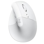Logitech Lift Beyaz Kablosuz Ergonomik Dikey Mouse (910-006475) - 4000 DPI, Sessiz, Bilek Desteği, USB/Bluetooth