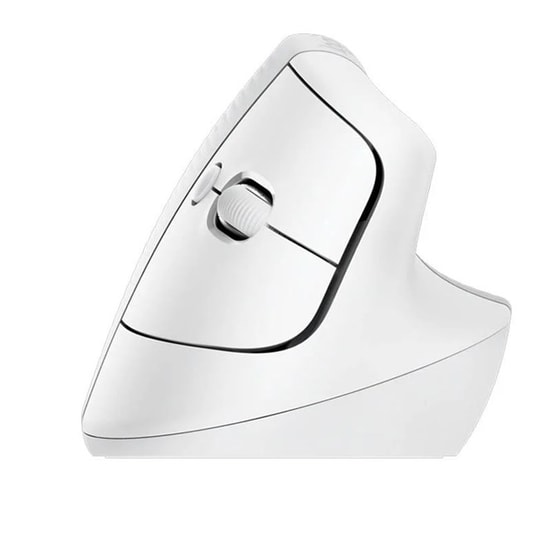Logitech Lift Beyaz Kablosuz Ergonomik Dikey Mouse (910-006475) - 4000 DPI, Sessiz, Bilek Desteği, USB/Bluetooth
