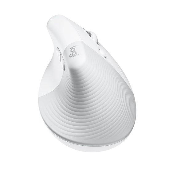 Logitech Lift Beyaz Kablosuz Ergonomik Dikey Mouse (910-006475) - 4000 DPI, Sessiz, Bilek Desteği, USB/Bluetooth