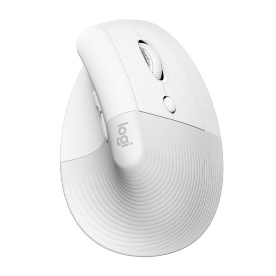 Logitech Lift Beyaz Kablosuz Ergonomik Dikey Mouse (910-006475) - 4000 DPI, Sessiz, Bilek Desteği, USB/Bluetooth