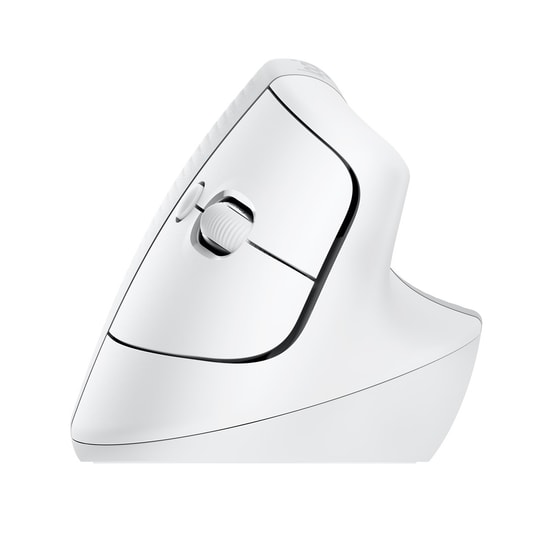Logitech Lift Beyaz Kablosuz Ergonomik Dikey Mouse (910-006475) - 4000 DPI, Sessiz, Bilek Desteği, USB/Bluetooth