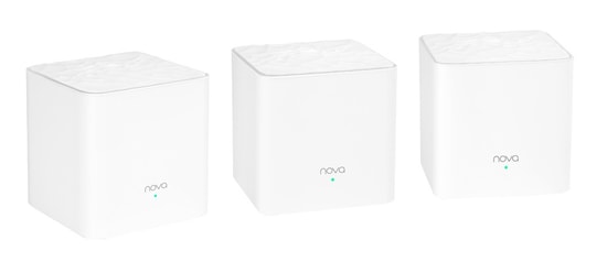 Tenda MW3-3P Nova AC1200 Mesh Wi-Fi Sistemi (Üçlü Paket) - 1200 Mbps Dual Band, 2x Port, 3dBi, 802.11ac Router AP