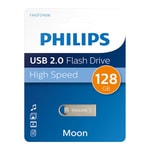Philips FM12FD160B/00 128GB USB 2.0 Flash Bellek - 35MB/s Okuma, 20MB/s Yazma Hızı, Metalik Gri Tasarım