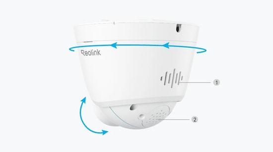 Reolink P334 8MP 2.8mm Lens 4K UHD PoE Dome Güvenlik Kamerası - 30m Renkli Gece Görüşü, IP67 Dayanıklı, Çift Yönlü Ses