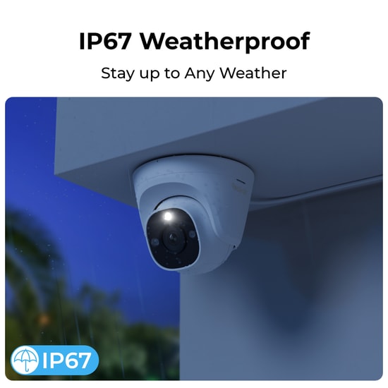 Reolink P334 8MP 2.8mm Lens 4K UHD PoE Dome Güvenlik Kamerası - 30m Renkli Gece Görüşü, IP67 Dayanıklı, Çift Yönlü Ses