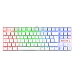 Redragon K552W-RGB-TRQDUZEN-BEYAZ Mekanik Oyuncu Klavyesi - Türkçe Q, Kablolu, USB Bağlantı, Beyaz, RGB Aydınlatma
