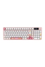 Hawk HK258WP Beyaz Pembe Q Türkçe RGB Kablosuz Gaming Klavye - Bluetooth, 19 Anti-Ghosting, Şarjlı Pil