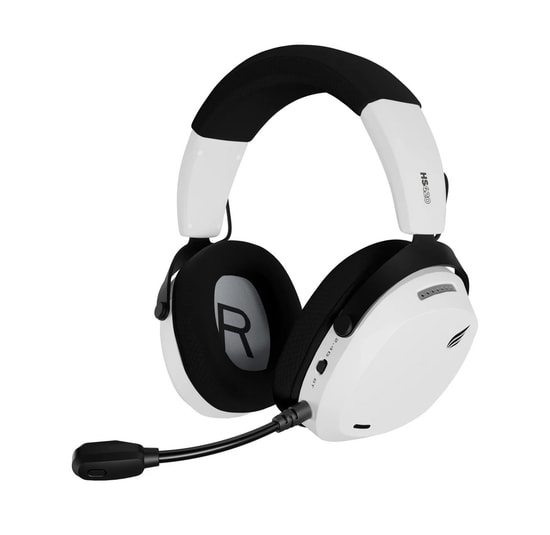 Hawk HS420B Beyaz Tri-Mode 7.1 Surround Kablosuz Oyuncu Kulaklığı - 50mm Sürücü, Mikrofonlu, PC/PS5/PS4/MAC Uyumu