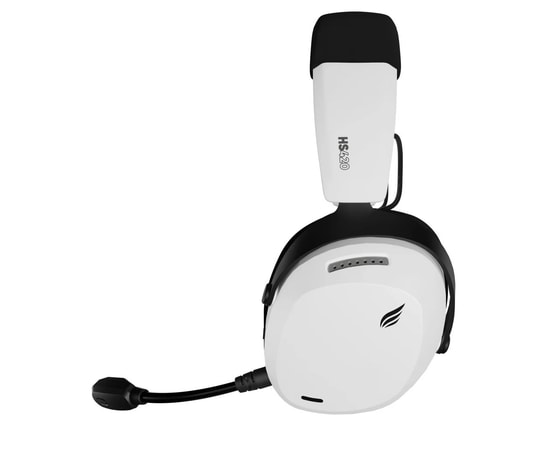 Hawk HS420B Beyaz Tri-Mode 7.1 Surround Kablosuz Oyuncu Kulaklığı - 50mm Sürücü, Mikrofonlu, PC/PS5/PS4/MAC Uyumu