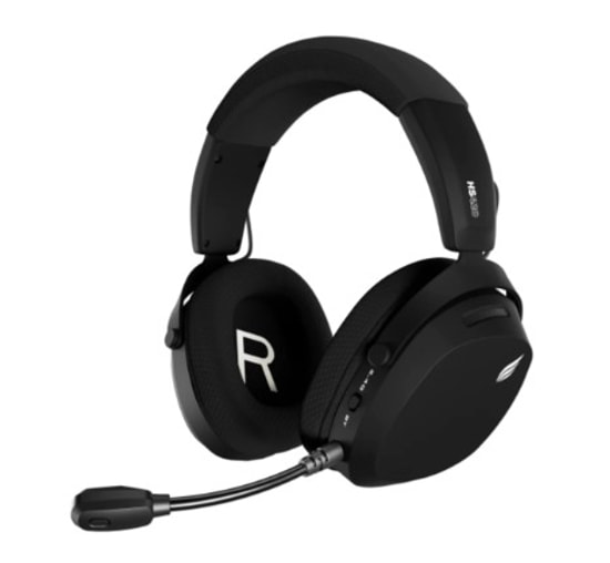 Hawk HS420S Siyah Tri-Mode 7.1 Surround Kablosuz Oyuncu Kulaklığı - 50mm Sürücü, Mikrofonlu, PC/PS5/PS4/MAC Uyumu
