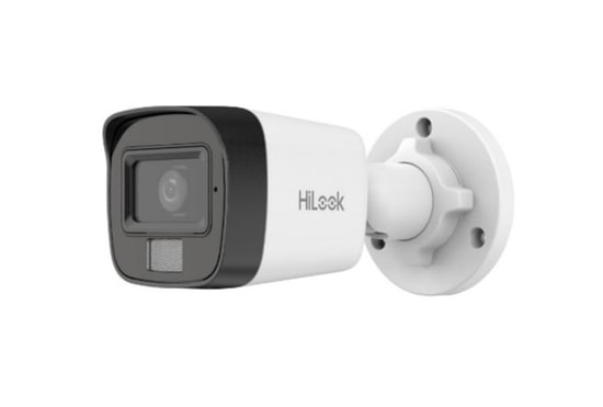 HiLook IPC-B120HA-LUFC 2MP Smart Hybrid Light IP Bullet Kamera - 2.8mm Lens, 20m Gece Görüş, Sesli, PoE, IP67