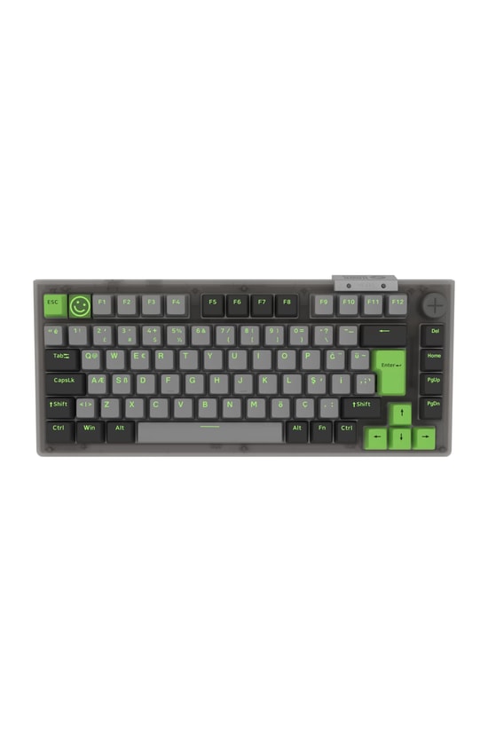 Hawk HK610 Gateron Yeşil Switch RGB %75 TR Kablosuz/Bluetooth Gaming Klavye - Metal Gövde, Şarjlı Pil, 1000Hz