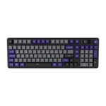 Hawk HK258GP Gri Mor Q Türkçe RGB Kablosuz Gaming Klavye - Bluetooth, LCD Ekran, 19 Anti-Ghosting, Şarjlı Pil