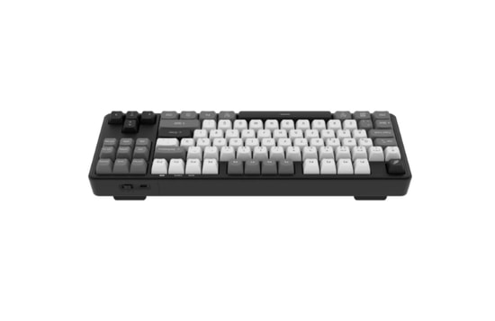 Hawk HK220BW Siyah Beyaz Q Türkçe RGB Kablosuz Gaming Klavye - Bluetooth, TKL Tasarım, Şarjlı Pil, Membran Tuşlar