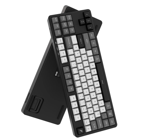 Hawk HK220BW Siyah Beyaz Q Türkçe RGB Kablosuz Gaming Klavye - Bluetooth, TKL Tasarım, Şarjlı Pil, Membran Tuşlar