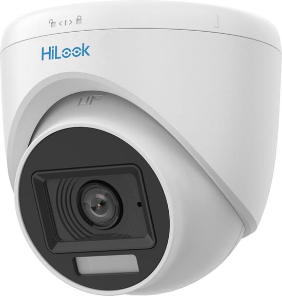 HiLook THC-T129-LPS 2MP ColorVu Analog Dome Kamera - 2.8mm Sabit Lens, 20m Gece Görüş, Dahili Mikrofon, IP67 Koruma